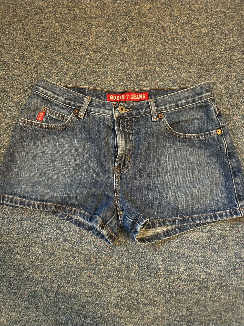 Guess Navy Blue Jean Shorts